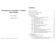 Annotations to Karl Marx's 'Capital' Class Edition ... - University of Utah