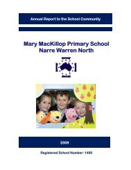 Mary MacKillop Primary School Narre Warren North