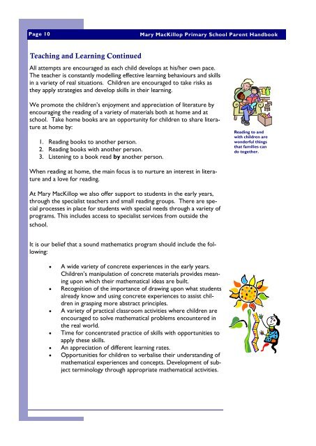 Parent Handbook 2013 - Mary Mackillop Primary School