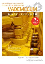 Vademecum WS 11/12 - Fakultät für Maschinenbau - Leibniz ...