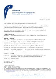 Programm zum Download - Goetheanum