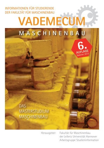 Master SoSe 2013 - Fachschaft Maschinenbau der Leibniz ...