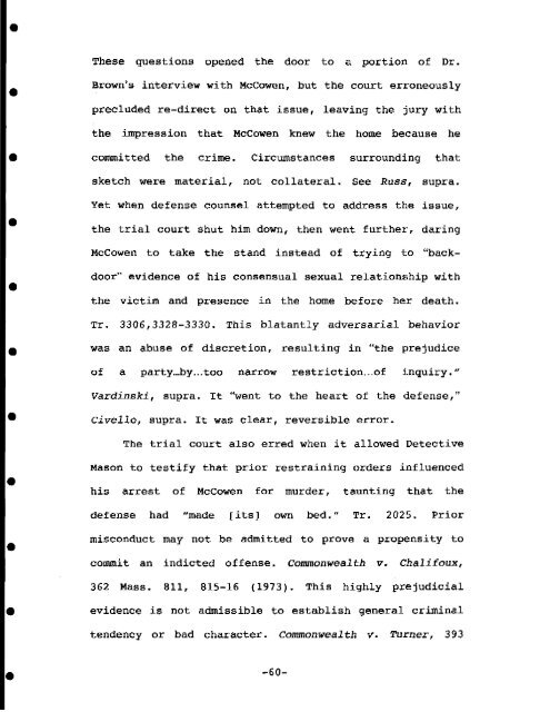 Appellant McCowen Brief - Mass Cases