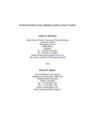 Continental Public Finance - George Mason University