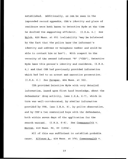 463 Mass. 353 - Appellee Commonwealth Brief - Mass Cases