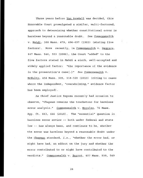 463 Mass. 353 - Appellee Commonwealth Brief - Mass Cases