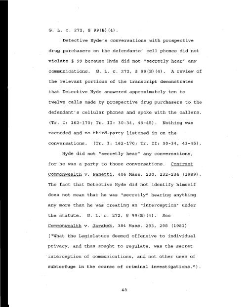 463 Mass. 353 - Appellee Commonwealth Brief - Mass Cases