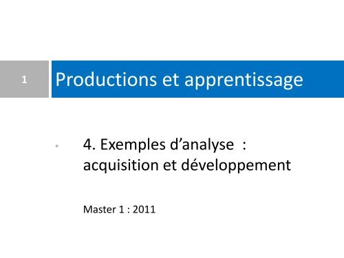 Master 2: didactique - masterfle