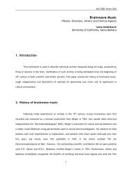 Brainwave Music - Media Arts and Technology - University of ...