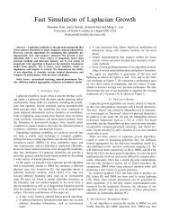 Fast Simulation of Laplacian Growth - Geometric Algorithms for ...