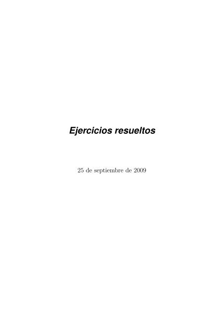 Ejercicios resueltos