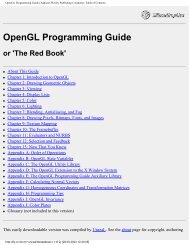 OpenGL Programming Guide - Media Arts and Technology