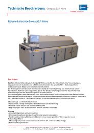 Technische Beschreibung Compact C2.1 Nitro REFLOW-LÖTSYSTEM