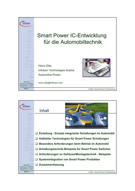 Smart Power IC-Entwicklung für die Automobiltechnik - HTL Wien 10