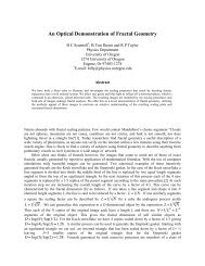 An Optical Demonstration of Fractal Geometry - Materials Science ...