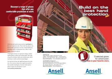 Build on the best hand protection - Ansell Healthcare Europe