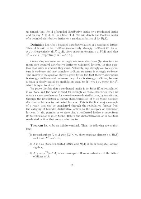 Co-Stone Residuated Lattices