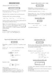 Diferenciální rovnice (Obyčejná) diferenciální rovnice řádu n: F(t, x, x ...