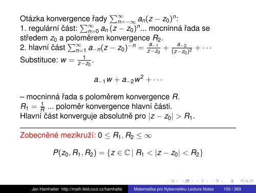 Lecture notes 2011 (slides), pdf.file - Katedra matematiky FEL ČVUT