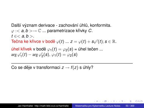 Lecture notes 2011 (slides), pdf.file - Katedra matematiky FEL ČVUT