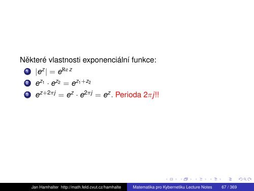 Lecture notes 2011 (slides), pdf.file - Katedra matematiky FEL ČVUT