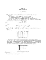Math 126 Solution Set 2