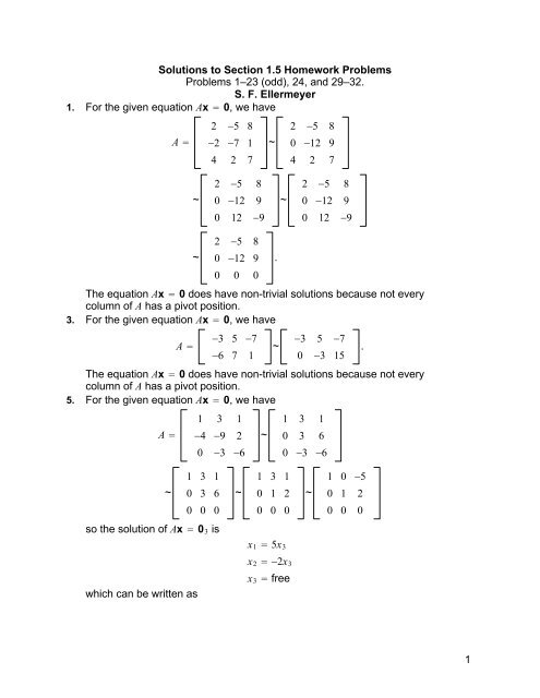 Solutions to Section 1.5 Homework Problems Problems 1?23 (odd ...