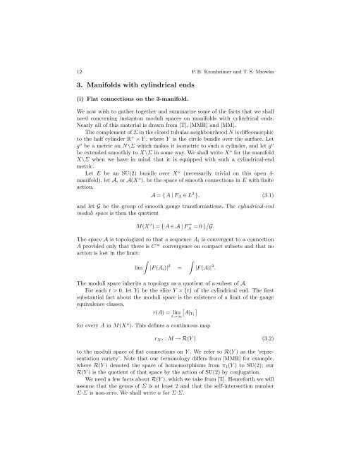 Gauge theory for embedded surfaces, II