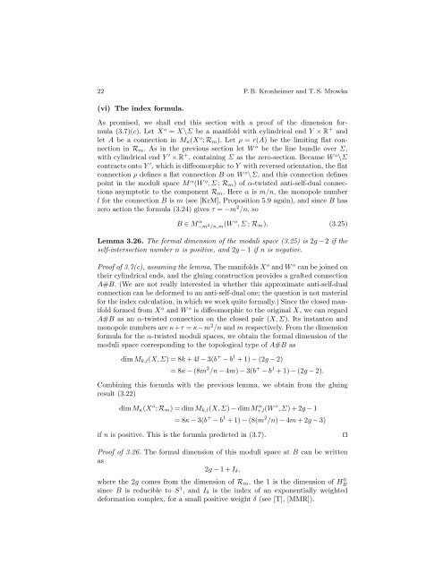 Gauge theory for embedded surfaces, II