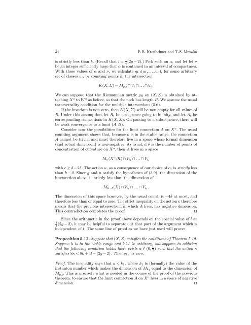 Gauge theory for embedded surfaces, II