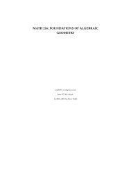 math 216: foundations of algebraic geometry - Stanford University