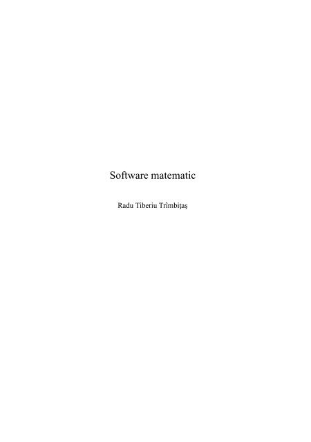 Software matematic