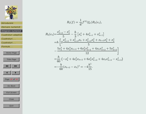 Aproximarea functionalelor liniare