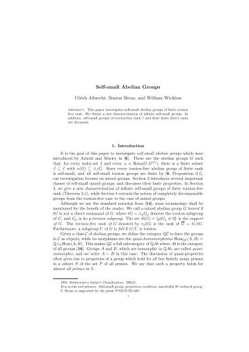 Self-small Abelian Groups