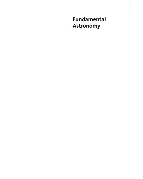 Fundamental Astronomy