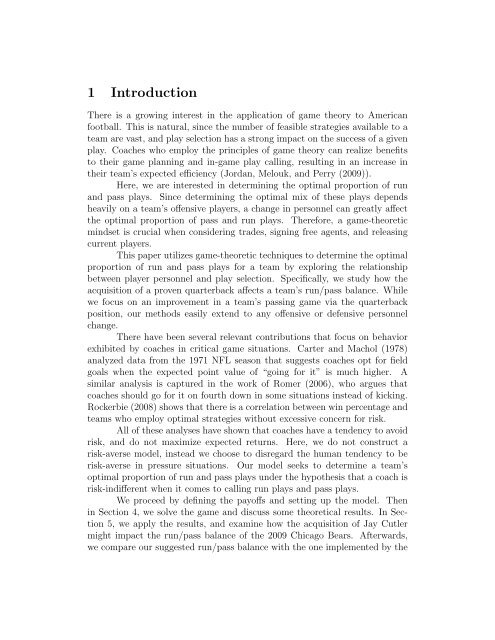 A Game-Theoretic Approach to Personnel Decisions in American ...