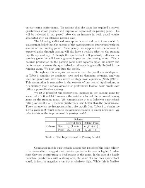 A Game-Theoretic Approach to Personnel Decisions in American ...