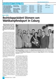 Wahlkampfendspurt in Coburg