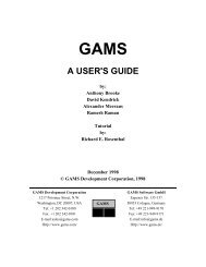 gams - a user's guide