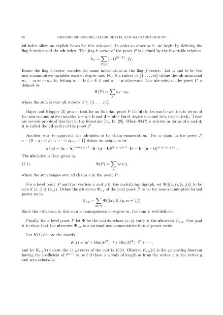 LEVEL EULERIAN POSETS 1. Introduction It is the instinct of every ...