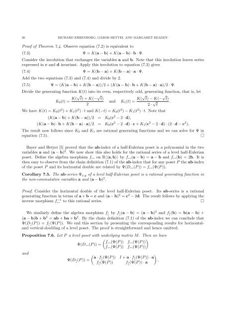 LEVEL EULERIAN POSETS 1. Introduction It is the instinct of every ...