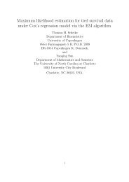 Maximum likelihood estimation for tied survival data under Cox's ...