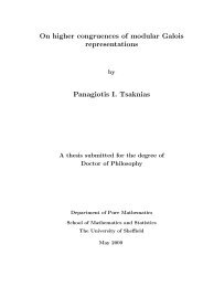 PhD Thesis - Mathematics Research Unit