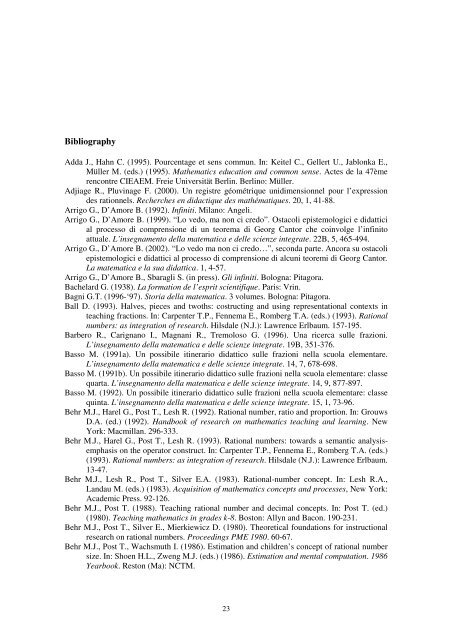 CONTENTS - Dipartimento di Matematica e Informatica