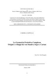 La Geometria Proiettiva Complessa Origini e sviluppi da von Staudt ...