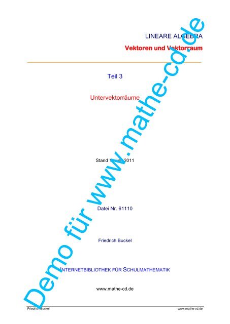 61110 - Internetbibliothek für Schulmathematik