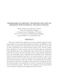 R. Beauwens and E. H. Mund - ANS Mathematics and Computation ...