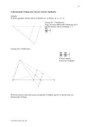 Harmonische Teilung einer Strecke, d