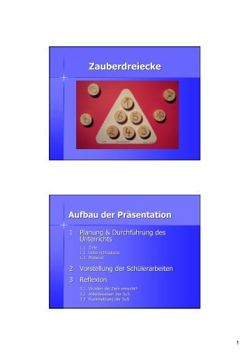 Zauberdreiecke - Mathematik