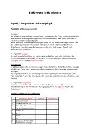 Einfuehrung in die A.. - Mathematik